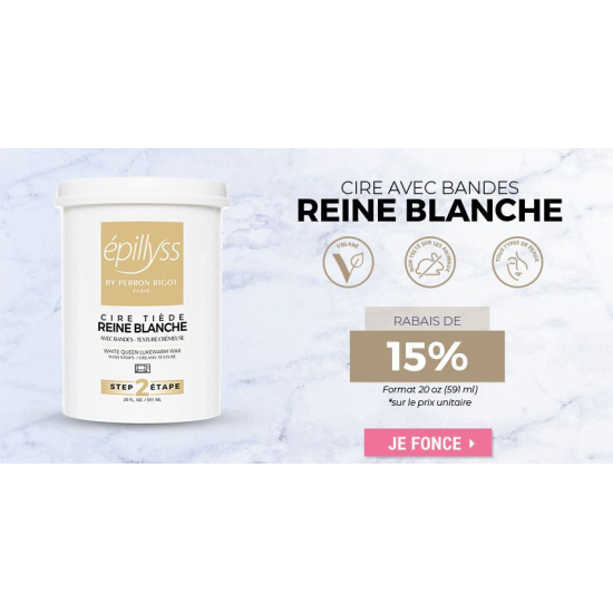 aaEP  Promo Epyliss  à l'achat de la cire reine blanche -15% sur le prix unitaire